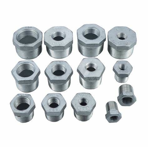 Low Alloy A234 WP11 Bushing Threaded Forged Pipe Fittings Reducer Bushing Steel