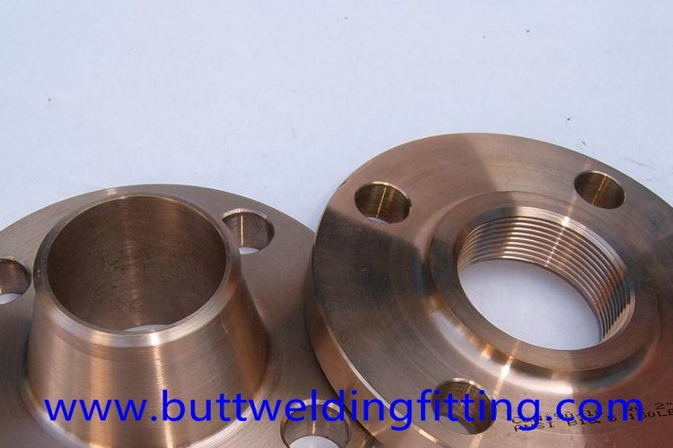 1-1/4'' Copper Nickel 90/10 Forged Steel Welding Neck Flange RF STD 150LB