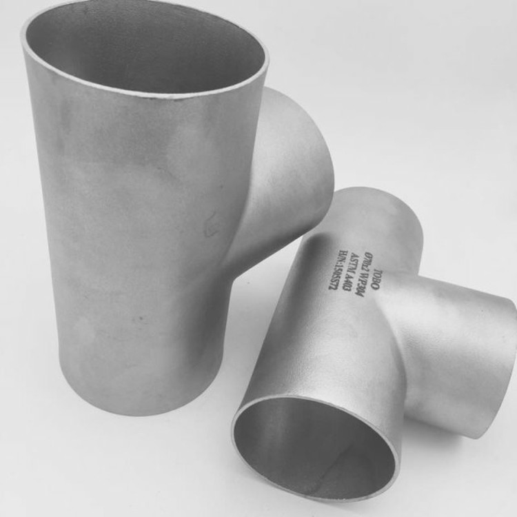 Butt Welding Forged Pipe Fittings 304 Sch40 Equal Reducing Tee