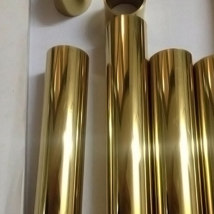 Inox 201 304 316 Golden Stainless Steel Pipe/Gold Tube From China