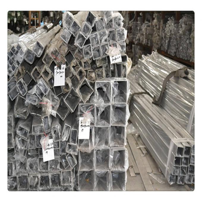 最新の会社ニュース ASTM 316のステンレス鋼の継ぎ目が無い正方形の長方形の管の鋼鉄管  5