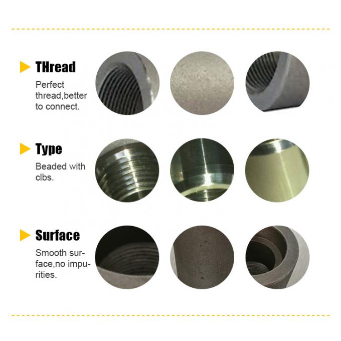 メタルステンレス鋼 SS316 鋳造抵抗パイプフィッティング NPT 3000LB NPS 1/2"-4" SCH160 ASME B16.11コップリング 3