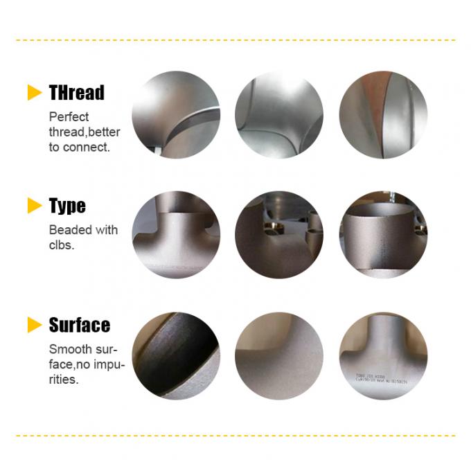 ASTM 403 WP321 ステンレス鋼管フィッティング 180度短半径回転曲がり NACE MR0175 1