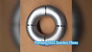 高品質 316SS 90 度シームレスエルボパイプ継手