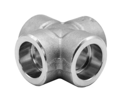 Cross Socket Weld Stainless Steel 304 ASME B16.11 Fittings For Oil Water