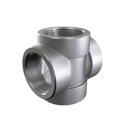 Cross Stainless Steel 316 / 316L ASME B16.11 Socket Weld Fittings For Oil Water