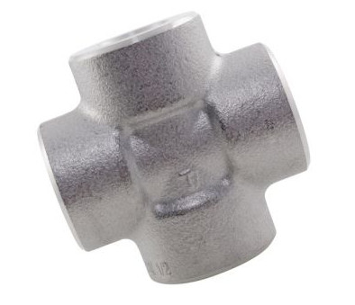 Cross Stainless Steel 316 / 316L ASME B16.11 Socket Weld Fittings For Oil Water