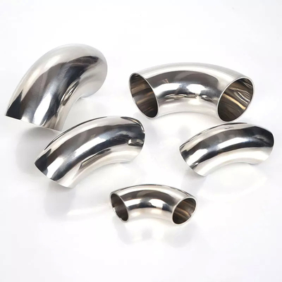 ASME B16.9 Stainless Steel Welded Pipe Fitting Butt Weld Elbow For Oil And Gas