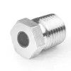 Stainless Steel Plug Fusible Fittings Pipe Plug Tube Adapter With Eutectic Alloy Fittings