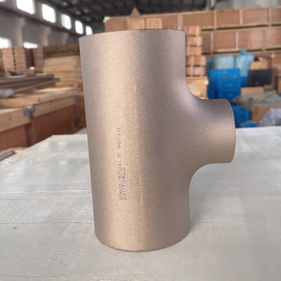 ASTM A312 UNS S31254 1-1/2'' SCH40 Pipe Fittings Tee Super Duplex Stainless Steel Equal / Reducing Tee