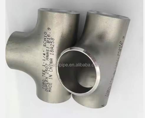 ASME B 16.9 Stainless Steel Butt Weld Equal ASME A403 WP 304 Pipe Fitting Tee