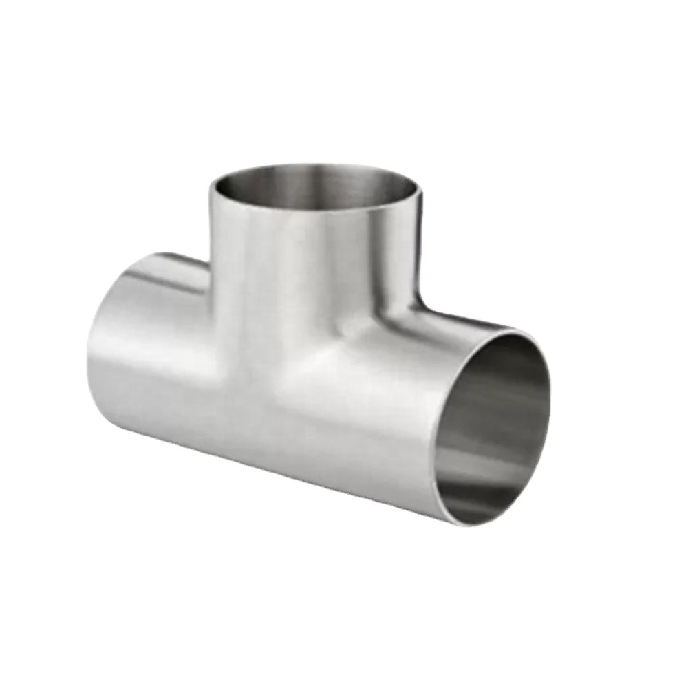 ety Sanitary Butt Weld Fittings Straight Reducing Tee Fitting 1/4