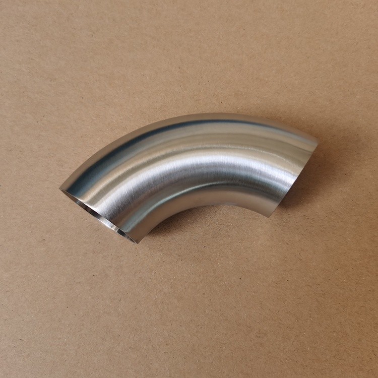 3A SMS DIN 304 316L Sanitary Stainless Steel Pipe Fitting 90 Degree Butt Welded Bends Pipe Elbow