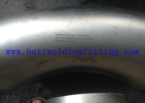 Sanitary 90 degree elbow butt weld tube fittings Shot blasted DN 150