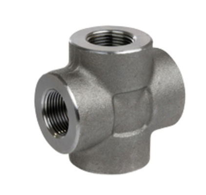 Cross Stainless Steel 316 / 316L Socket Weld Fittings For Oil Water
