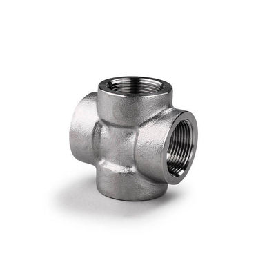Cross Stainless Steel 316 4 Way Connector Socket Weld Fitting