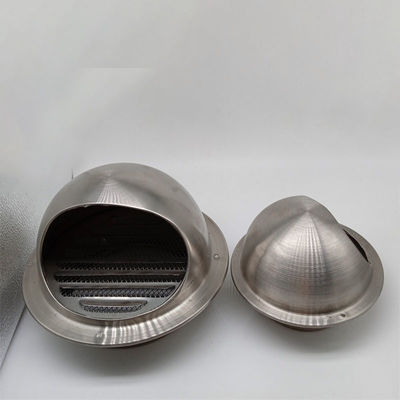 Air Vent 3 Inch 304 Stainless Steel Round Exhaust Grille Louvered Silver