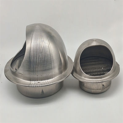 3" Stainless Steel Round Kitchen Wall Exhaust Waterproof Ventilation Mushroom Pipe Air Vent Cap Cover