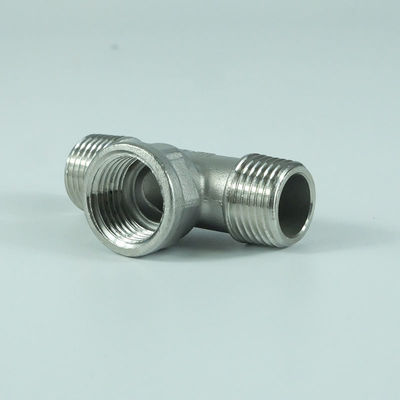 ss304 ss316 Male Female pipe fitting tees forging female thread bsp reducer tee