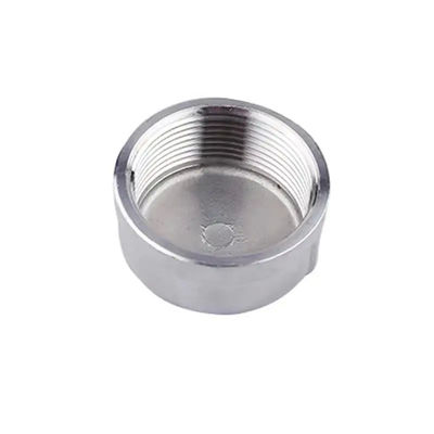 female BSP malleable cast iron stainless steel pipe fitting ss 304 316L round pipe cap bsp npt bspt