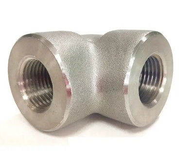 Stainless Steel Forged Pipe Fittings 304 304L 316 316L 90 Degree Threaded Elbow