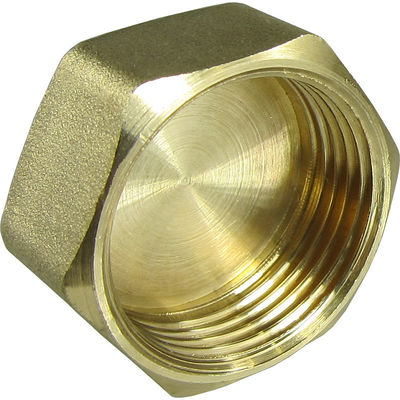 TOBO Copper 3/8" NPT Hex ROUND Head Pipe Cap for High Pressure Applications