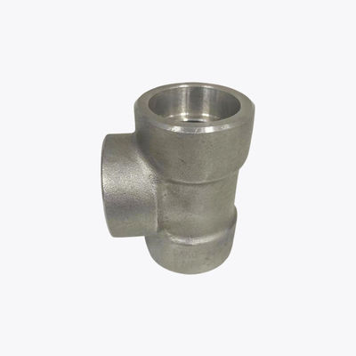 Socket Welding Tee 316 Stainless Steel Forged Tee ASTM A336 F22 Barred Tee 3" X 3" Sch 30