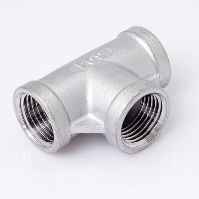 Threaded Straight Tee Stainless Steel Forged 3000 6000 2000 Class Pipe Fittings