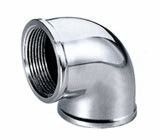 90 Degree Elbow Stainless Steel Pipe Fittings Double Internal Threaded Tube Connector