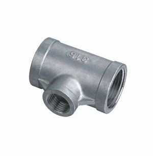 Threaded Fittings Reducing Unequal Tee Stainless steel Pipe Fittings Forged Fittings