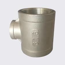 Threaded Stainless Steel Tee Fitting 3000 Psi Pressure Rating with Durability and Strength