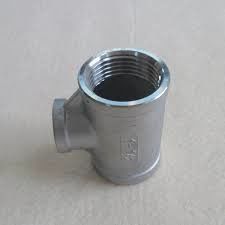 Threaded Stainless Steel Tee Fitting 3000 Psi Pressure Rating with Durability and Strength