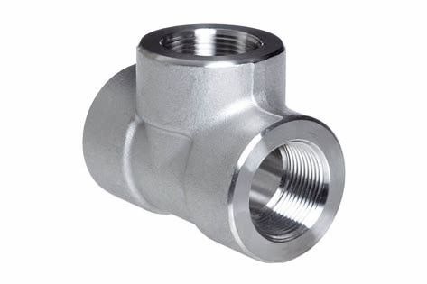 Threaded Stainless Steel Tee Fitting 3000 Psi Pressure Rating with Durability and Strength