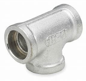 Threaded Stainless Steel Tee Fitting 3000 Psi Pressure Rating with Durability and Strength