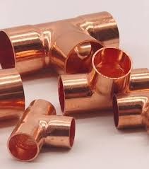 Copper Nickel RED Tee Target - UNS C71500 Seamless, DN 200X100, 3X2.5mm, for Marine and Seawater Service, Butt Weld Pipe Fitting