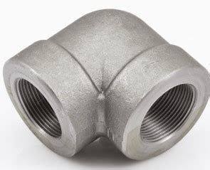 90 Degree LR Elbow Stainless Steel Pipe Fittings Forged Fittings Threaded Elbow