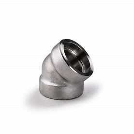 Stainless Steel Elbow Pipe Fittings 45 Degree Socket Weld Long Radius Elbow Forged Fittings