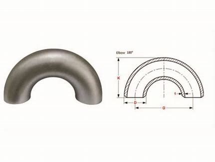 Butt-welding 180D Short Radius Bend ASTM A420/A420M WPL9 2"Schedule 10 ASME B16.9