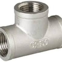 Threaded Female Tee Stainless Steel Forged Pipe Fittings  Industrial Pipe Fittings ASME B16.9