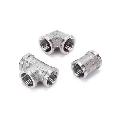 Customized Male Female Threads Elbow/tee/cross fitting 1/4"-2" Stainless Steel 304 316L Threaded Fittings
