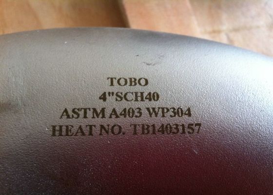 ASME B16.9 ステンレス鋼 90 度ロング半径エルボ 304/316L シームレス突合せ溶接管継手