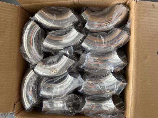 ASME B16.9 304/316L Stainless Steel Seamless 90 Degree Long Radius Elbow Butt Weld Fitting