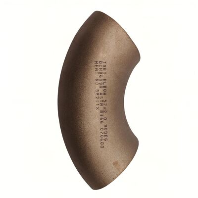 C70600 Copper Nickel 90 Degree Long Radius Butt Weld Elbow CuNi 90/10 Marine Seawater Pipe Fitting