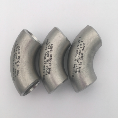スーパーデュプレックスステンレス鋼 2507 シームレス 90° LR エルボ バット溶接継手 ASME B16.9