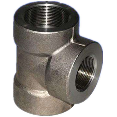 DN 2'' * 2'' SCH 40 Forged Pipe Fittings Threaded Equal Tee ASME B16.9
