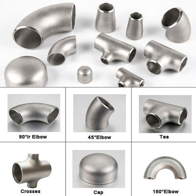 304 316 Butt Weld Fittings BW LR Long Radius Elbow 90 Degree Stainless Steel Sch 40 Elbow