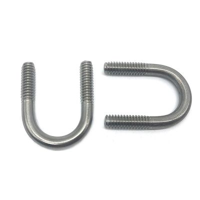 China Fastener M6 M8 M12 100mm For Trucks Motorcycle Square U Bolt 304 316 Stainless Steel U Bolt