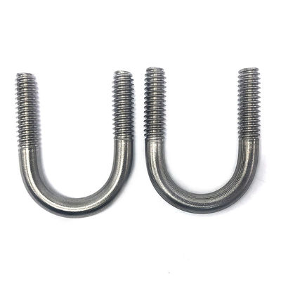 China Fastener M6 M8 M12 100mm For Trucks Motorcycle Square U Bolt 304 316 Stainless Steel U Bolt